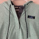 L.L. Bean Women’s Small Hooded Sweatshirt Soft Cotton Rugby Hiking Casual Green Photo 5