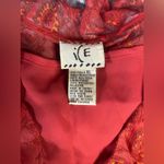 Vintage 90’s Paisley & Sequin/Beadwork Ice Brand Silk Blouse Large Red Photo 9