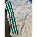 Adidas Racerback Bodysuit White/Green Stripe Logo Print XXL NWT MSRP $48 Photo 5