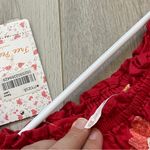 Free People  Dress NWT embroidered off shoulder fleur du jour womens Red (xsmall) Photo 1