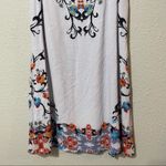 Ecote Urban Outfitters Blue Sleeveless Floral Shift Mini Dress Womens S Keyhole Photo 4