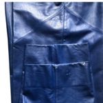 Vintage SMALBY Royal Blue Leather Pants Trousers Made in Italy Women's Sz 42 EU Photo 14