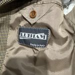 Lubiam Blazer Sports Coat Jacket Men's 50R‎ Wool/Silk Plaid Made In Italy Brown Size M Photo 8