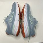 Hoka  Bondi 7 Women's Sneakers Light Blue Fog Glass Orange Size 8 Shoes Athletic Photo 14