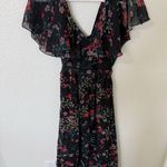 Mango  Floral Midi Dress Size 6 Photo 4