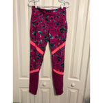 Old Navy Active Floral Print Go Dry Leggings Women's L Pink Blue Green Size undefined Photo 1