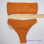 Free People New! Set! In Your Arms Oceanic Bikini Top and bottom orange Photo 5