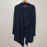 Barefoot Dreams  Island Cardigan Size Small Medium Black 903 Cozychic Lite Photo 2