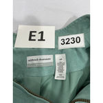 Womans Alfred Dunner Size 12 Petite Teal Zip Up Blazer Jacket Photo 2