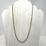 Sterling Silver , gold overlay, twisted rope necklace, made in Italy Photo 4