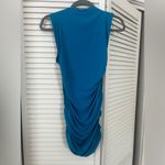 ZARA  bright blue Med ruched mini dress Photo 2