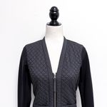 Lululemon  Black And Again Quilted V Neck Zip Up Cardigan Jacket 4 Lightweight Photo 1