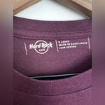 Hard Rock Cafe  purple tee shirt long sleeve guitar print contrast stitch y2k M Photo 2