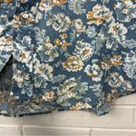 Vintage Sears Authentic Western Wear Pearl Snap Floral Button Down Shirt Size L Blue Size L Photo 10