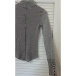 Free People  JoJo Long Sleeve Thermal Turtleneck Grey XS Photo 2
