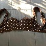 Time And Tru Brown Polka Dot Bikini Top Photo 2