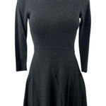 French Connection Women's Gray 3/4 Sleeve Knit Mini A-Line Sweater Dress Size 8 Photo 0