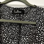 Lulus NWOT Black White Button Up Dress Top Photo 2