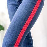 Revolve Skinny Ankle Jean W/ Red Stripe Photo 0