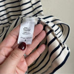 Tuckernuck  Ashton Knit Polo Dress Ivory Navy Striped Photo 3