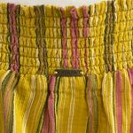 prAna New Smocked Tie Hem Tank Top Little Palm Cami Leapfrog Stripe Size Large Photo 14