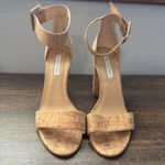 Diane Von Furstenberg  Ulrica Block Heel Sandal in Natural Cork - size 10B Photo 1