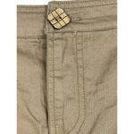 Gaviota Casuals 90s Tan Wood Button Midi Length Khaki 100% Cotton Skirt Size 14 Photo 1