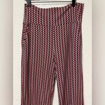 CAbi Red and White Patterned Pants Photo 1