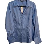 Antonio Melani  Women's Button Down Shirt, Long Sleeve, Misty Blue, L NWT Work Photo 0