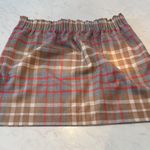 J.Crew  Wool Mini Skirt in Orange, Tan, and Gray Plaid Photo 0