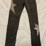 Heroine Sport Leggings in Charcoal with Stars Size Medium Gray Photo 0