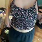 PacSun  Tie Sleeve Floral Tank Top Photo 0