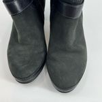 Clarks  Artisan Active Air Black Leather Tall Knee High harness Heel Boots sz 8.5 Photo 5