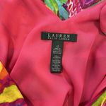 Ralph Lauren Colorful Floral V-Neck Sleeveless Drop Waist Dress Size 12 Pockets Photo 10