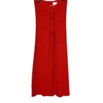 Lovers + Friends Red Ribbed Knit Wide Leg Pants MEDIUM Inca Resort Coverup NEW Photo 4