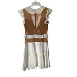 For Love & Lemons  Laney Lou Sheer Nude Panel White Mini Dress size small Photo 6
