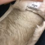 Minnetonka  Navy leather slippers faux fur lined Photo 3