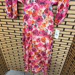 Julia Jordan  Pink‎ Floral Cutout Back Midi Dress Size 14 Photo 5