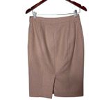 Salvatore Ferragamo  cream wool angora pencil classic skirt sz 8 Photo 2