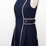 Shoshanna  | Samara Navy Textured Mini Dress Photo 11