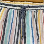 Splendid X Gray Malin Womens Size Large Playa Stripe Shorts Linen Blend RW0080U Photo 2