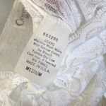 American Vintage Vintage 90s White Lace Princess Midi Lingerie Dress Bridal Bachelorette Angel Photo 8