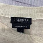 Talbots Light Wool Sweater Womens Petites Sp Paisley 3/4 Sleeves Photo 1
