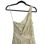girl. by Band of Outsiders One Shoulder Cream Polka Dot Floral Silk Dress Size 2 Photo 4