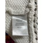 Joseph A  Women's White Crochet Knit Boho Long Sleeve Blouse Sweater Top Size XL Photo 4