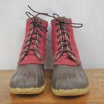 L.L.Bean Ladies' Red Felt Upper Bean Boots Size Ladies'11 Photo 9