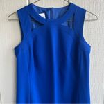 Akris Punto  Cobalt Blue Cutout Shoulder Knit Sheath Dress US 8 Photo 3