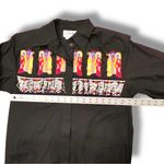Cedars BEADED black women's western Southwestern shirt size Small Photo 5