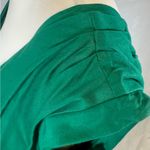 Modcloth Emily & Fin emerald green 100% cotton postures midi dress size large Photo 8