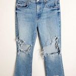 Mother Superior The Insider Flood Wash Psych! Distressed Jeans Size 29 Blue Photo 0